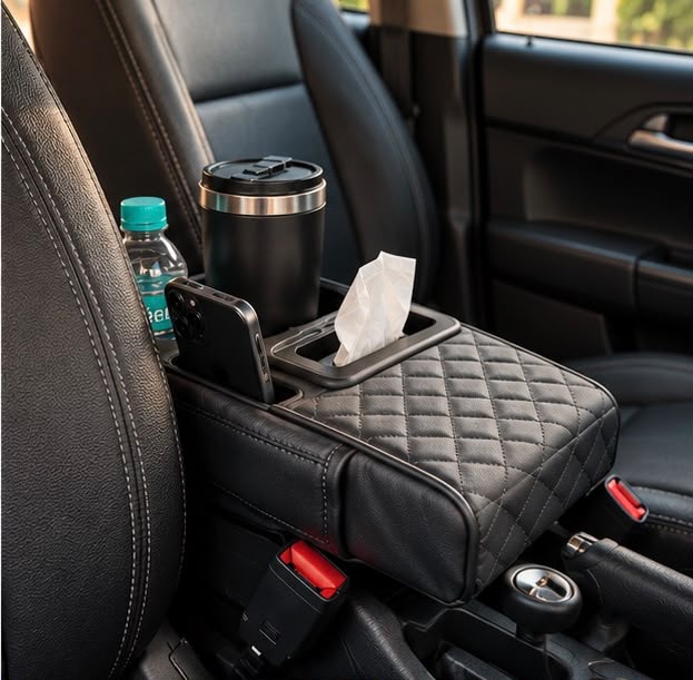 Premium Car Seat Organizer ā Black Diamond Edition