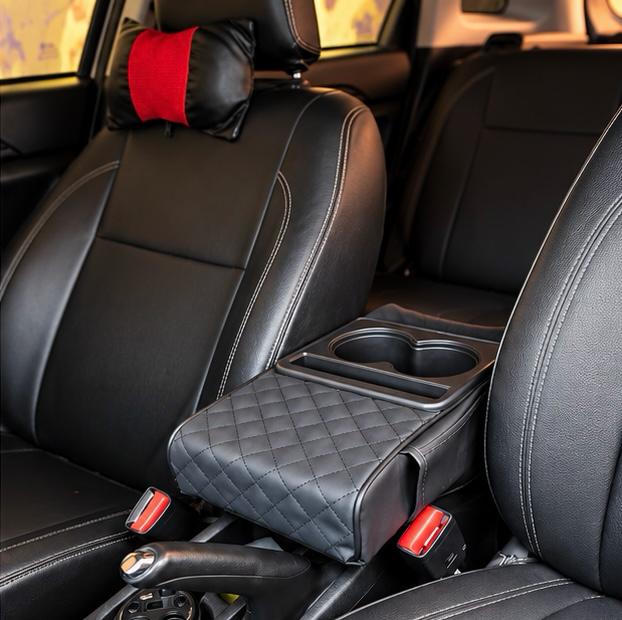 Premium Car Seat Organizer – Black Diamond Edition