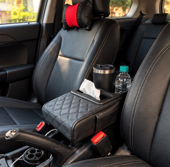 Premium Car Seat Organizer – Black Diamond Edition